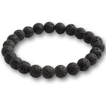 Load image into Gallery viewer, Trendy Men Black Lava Natural Stone Bracelet Charm Women Turquoises Transparent White Bead Strand Bracelets&amp;Bangles Yoga Jewelry