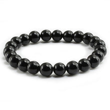 Load image into Gallery viewer, Trendy Men Black Lava Natural Stone Bracelet Charm Women Turquoises Transparent White Bead Strand Bracelets&amp;Bangles Yoga Jewelry