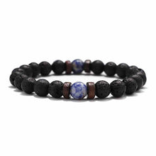 Load image into Gallery viewer, Fashion Lava Stone Bracelet Men Natural Moonstone Bead Chakra Bracelet Male Charm Diffuser Bracelets Heren Armband Jewelry Gift
