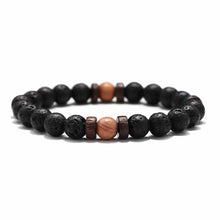 Load image into Gallery viewer, Fashion Lava Stone Bracelet Men Natural Moonstone Bead Chakra Bracelet Male Charm Diffuser Bracelets Heren Armband Jewelry Gift